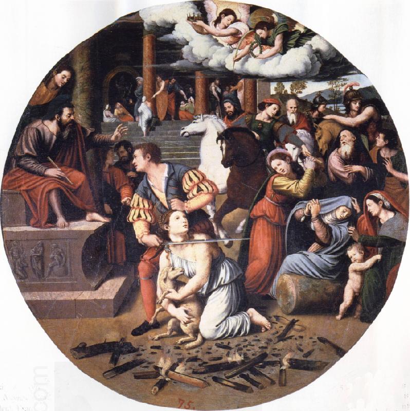 Juan Vicente Masip Martyrdom of St.Agnes oil painting picture